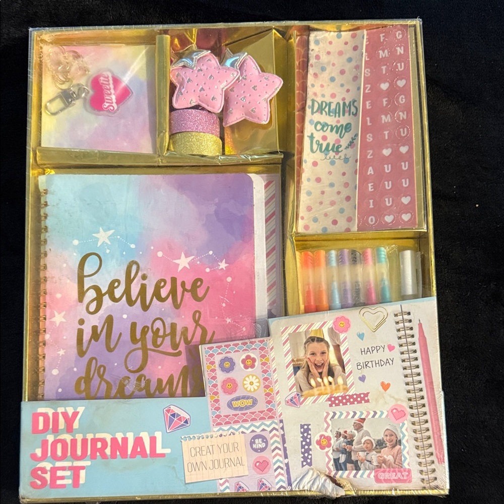 Source Unknown DIY Journal Set - Pink, Gold, Blue